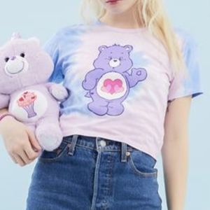 NEW Dolls Kill Care Bears Peace Love Harmony Crop Tee Size Large